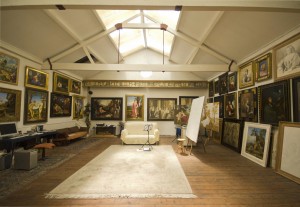A studio in the Tram Depot prior to eviction of the residents