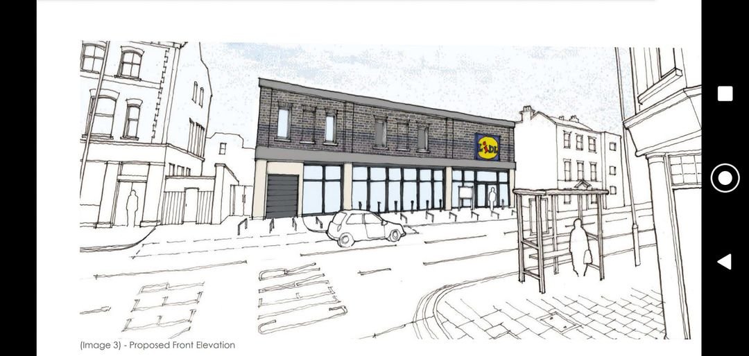 Planning application for a Lidl on Lower Clapton Road The Clapton